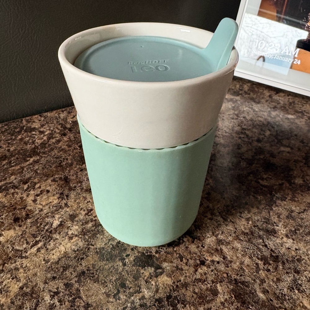 Berghoff Leo mint Eco-Friendly Reusable Cup with Lid